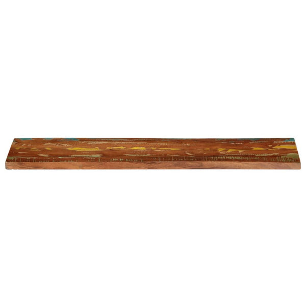 Pöytälevy 110x30x3,8 cm suorakaide kierrätetty täyspuu