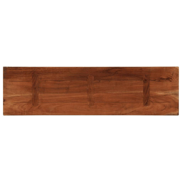 Pöytälevy 110x30x3,8 cm suorakaide kierrätetty täyspuu