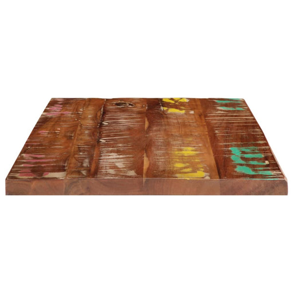 Pöytälevy 60x50x3,8 cm suorakaide kierrätetty täyspuu