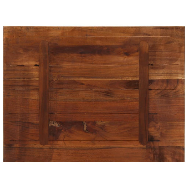Pöytälevy 80x60x3,8 cm suorakaide kierrätetty täyspuu