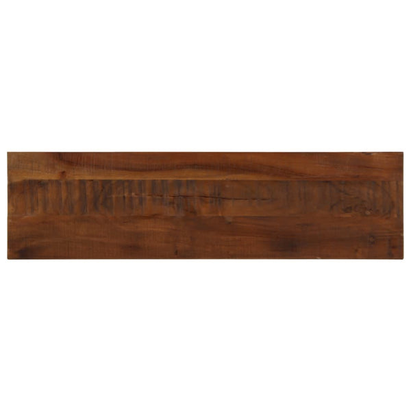 Pöytälevy 110x40x2,5 cm suorakaide kierrätetty täyspuu