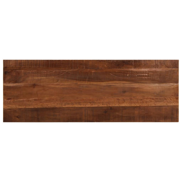 Pöytälevy 140x50x2,5 cm suorakaide kierrätetty täyspuu