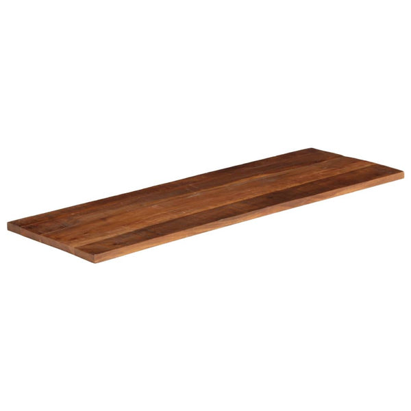 Pöytälevy 140x50x2,5 cm suorakaide kierrätetty täyspuu