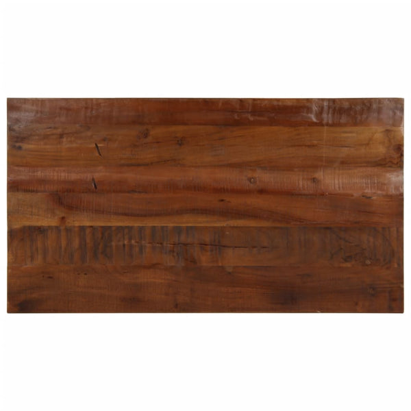 Pöytälevy 100x60x2,5 cm suorakaide kierrätetty täyspuu