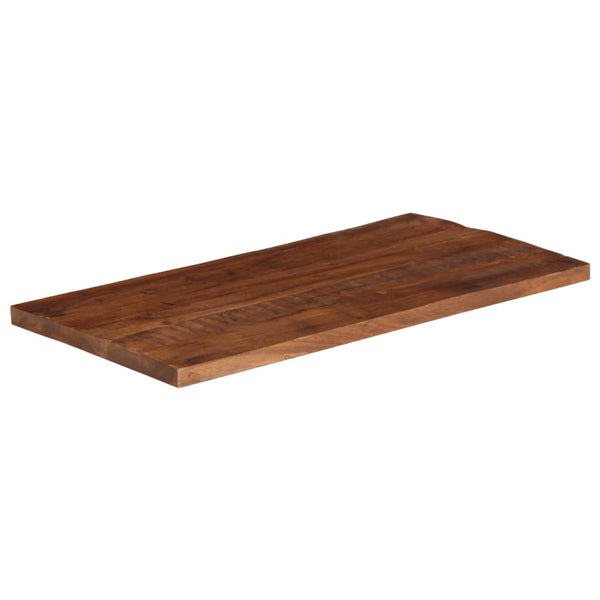 Pöytälevy 110x60x2,5 cm suorakaide kierrätetty täyspuu