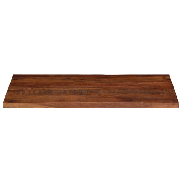 Pöytälevy 110x60x2,5 cm suorakaide kierrätetty täyspuu