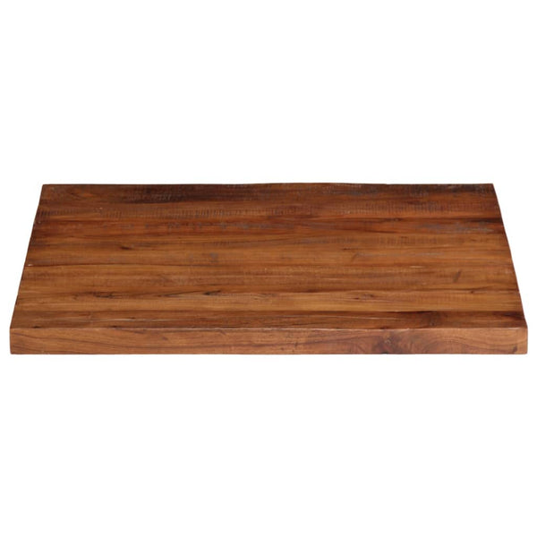 Pöytälevy 70x70x2,5 cm neliö kierrätetty täyspuu