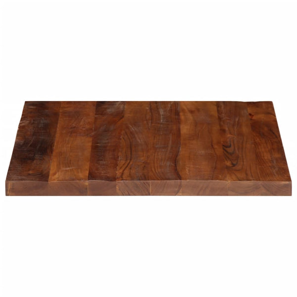 Pöytälevy 70x70x2,5 cm neliö kierrätetty täyspuu