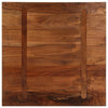 Pöytälevy 70x70x2,5 cm neliö kierrätetty täyspuu