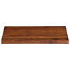 Pöytälevy 90x70x2,5 cm suorakaide kierrätetty täyspuu