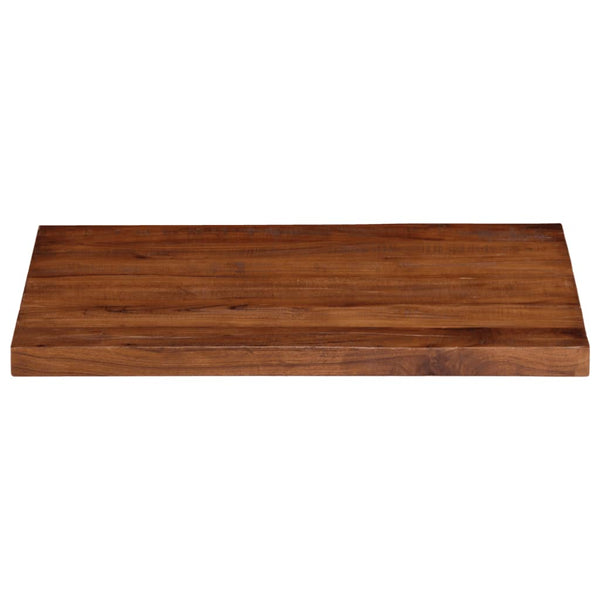 Pöytälevy 90x70x2,5 cm suorakaide kierrätetty täyspuu