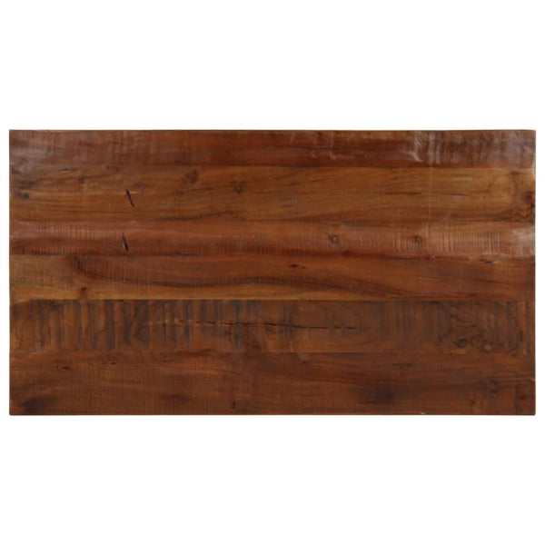 Pöytälevy 100x70x2,5 cm suorakaide kierrätetty täyspuu