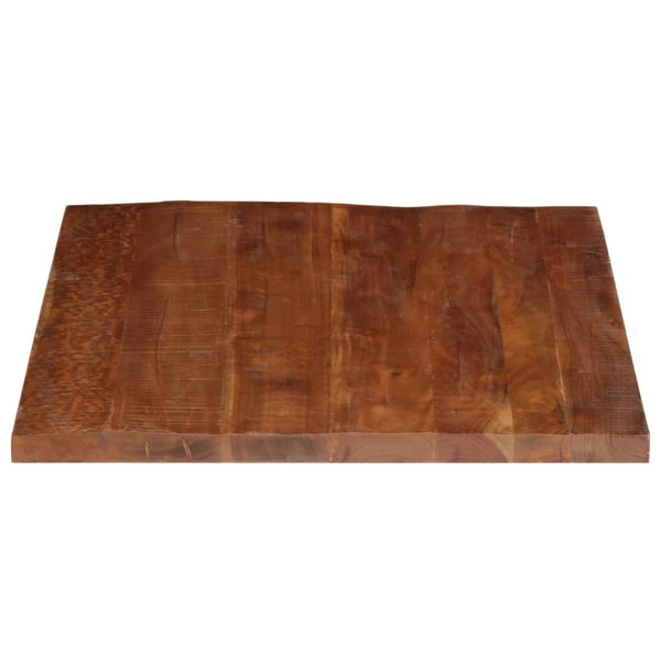 Pöytälevy 90x80x2,5 cm suorakaide kierrätetty täyspuu