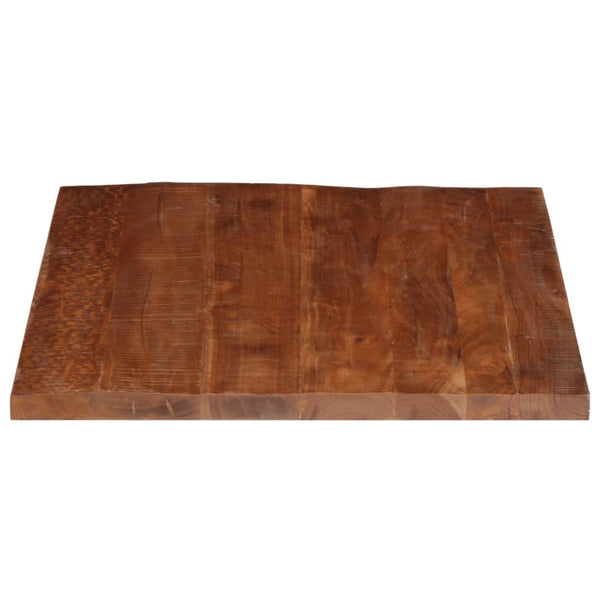Pöytälevy 100x80x2,5 cm suorakaide kierrätetty täyspuu