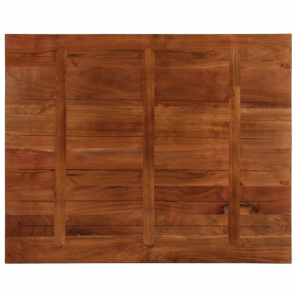 Pöytälevy 100x80x2,5 cm suorakaide kierrätetty täyspuu