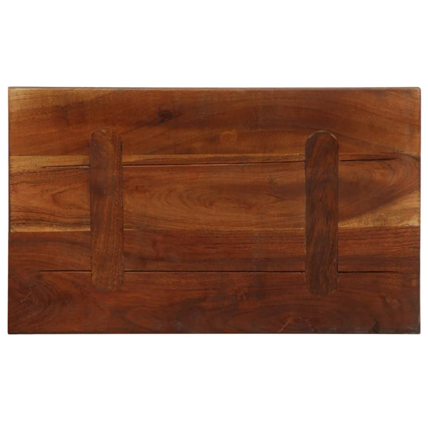 Pöytälevy 50x20x3,8 cm suorakaide kierrätetty täyspuu
