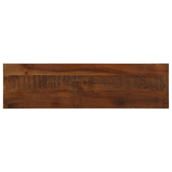 Pöytälevy 100x20x3,8 cm suorakaide kierrätetty täyspuu