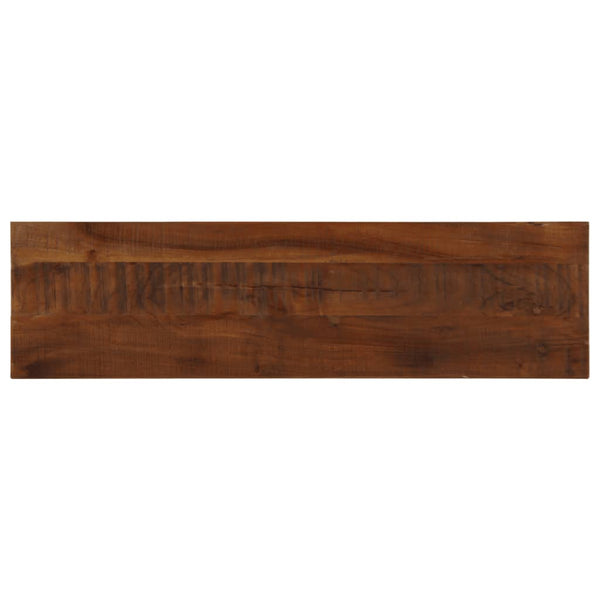Pöytälevy 110x30x3,8 cm suorakaide kierrätetty täyspuu