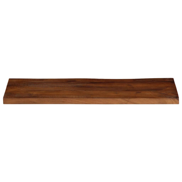 Pöytälevy 90x40x3,8 cm suorakaide kierrätetty täyspuu