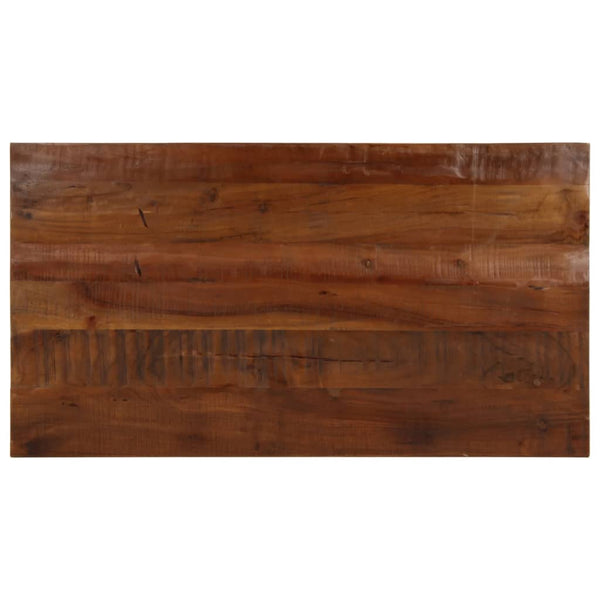 Pöytälevy 100x50x3,8 cm suorakaide kierrätetty täyspuu