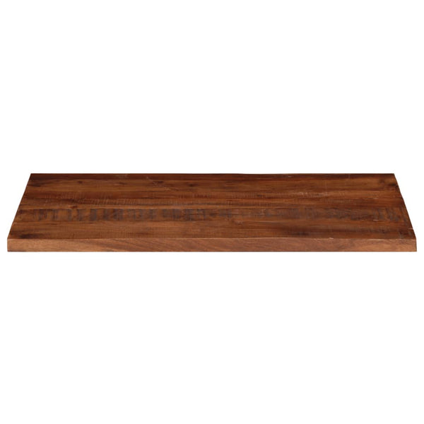 Pöytälevy 110x70x3,8 cm suorakaide kierrätetty täyspuu