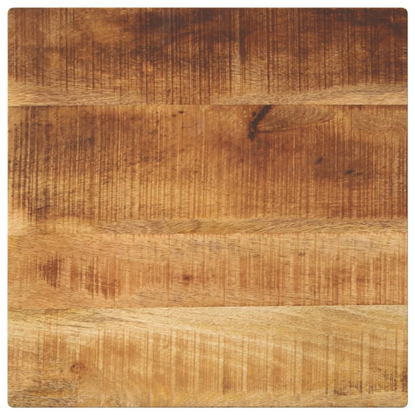 Pöytälevy 40x40x2,5 cm neliö karkea täysi mangopuu