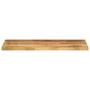 Pöytälevy 90x40x2,5 cm suorakaide karkea täysi mangopuu