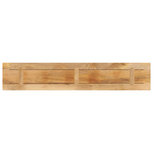 Pöytälevy 160x40x2,5 cm suorakaide karkea täysi mangopuu