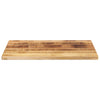 Pöytälevy 80x50x2,5 cm suorakaide karkea täysi mangopuu