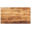 Pöytälevy 100x50x2,5 cm suorakaide karkea täysi mangopuu