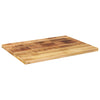 Pöytälevy 70x60x2,5 cm suorakaide karkea täysi mangopuu