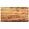 Pöytälevy 100x60x2,5 cm suorakaide karkea täysi mangopuu