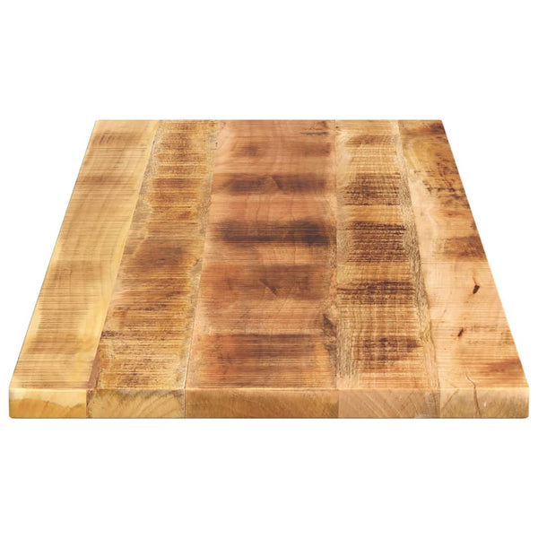 Pöytälevy 140x60x2,5 cm suorakaide karkea täysi mangopuu