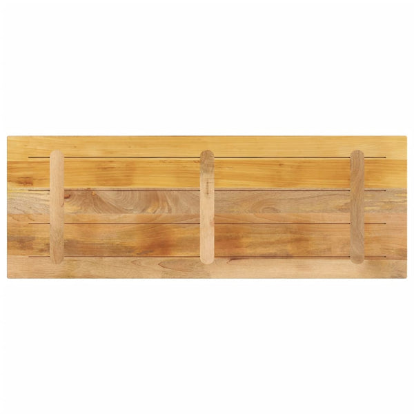 Pöytälevy 140x60x2,5 cm suorakaide karkea täysi mangopuu