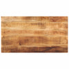 Pöytälevy 120x70x2,5 cm suorakaide karkea täysi mangopuu