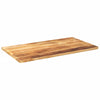 Pöytälevy 120x70x2,5 cm suorakaide karkea täysi mangopuu