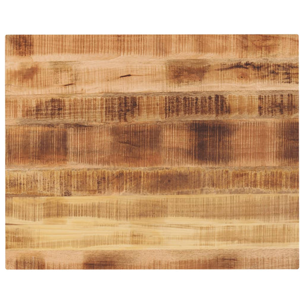 Pöytälevy 100x80x2,5 cm suorakaide karkea täysi mangopuu