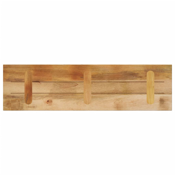 Pöytälevy 120x30x3,8 cm suorakaide karkea täysi mangopuu