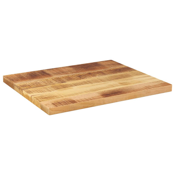Pöytälevy 60x50x3,8 cm suorakaide karkea täysi mangopuu