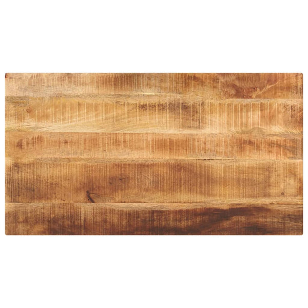 Pöytälevy 100x50x3,8 cm suorakaide karkea täysi mangopuu