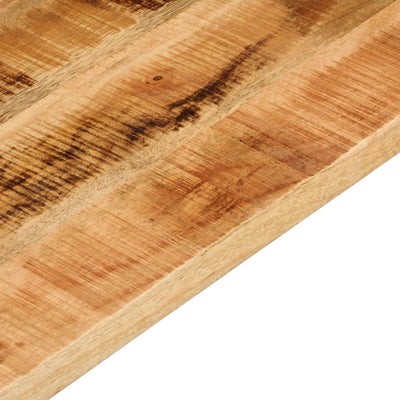 Pöytälevy 90x80x3,8 cm Suorakulmainen massiivipuu karkea mango
