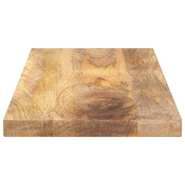 Pöytälevy 80x20x2,5 cm suorakaide karkea täysi mangopuu