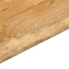 Pöytälevy 70x40x2,5 cm suorakaide karkea täysi mangopuu
