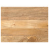 Pöytälevy 80x70x2,5 cm suorakaide karkea täysi mangopuu