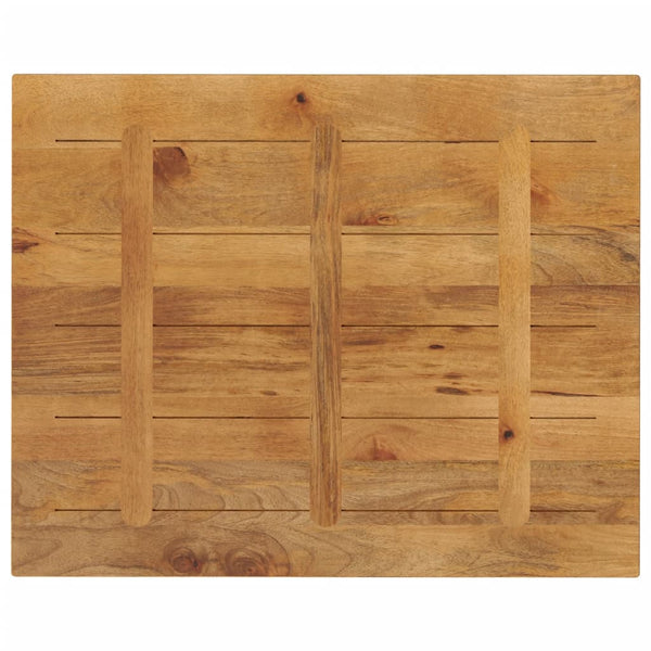 Pöytälevy 90x80x3,8 cm suorakaide täysi mangopuu