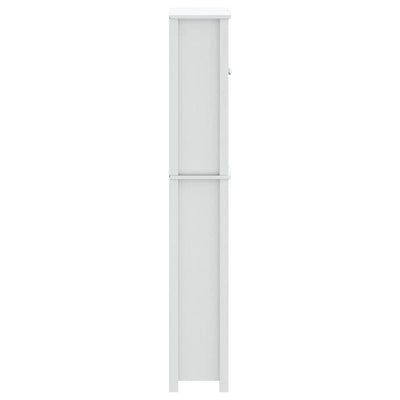 WC:n yläpuolinen kaappi BERG valk. 60x27x164,5 cm täysi mänty
