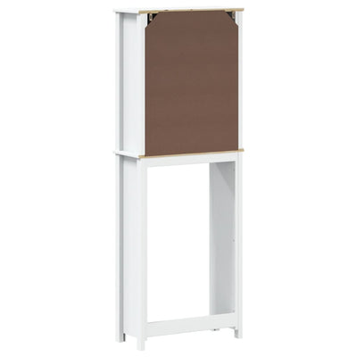 WC:n yläpuolinen kaappi BERG valk. 60x27x164,5 cm täysi mänty