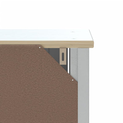 WC:n yläpuolinen kaappi BERG valk. 60x27x164,5 cm täysi mänty