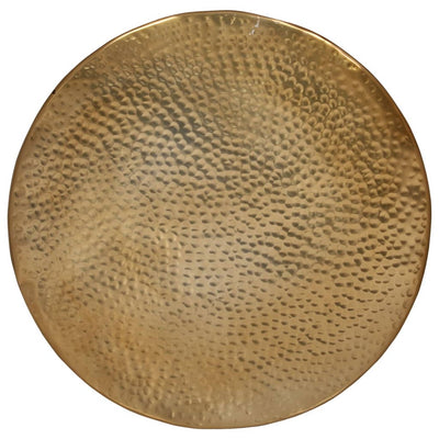 Sohvapöytä vasaroitu alumiini Ø 50x30 cm messinki