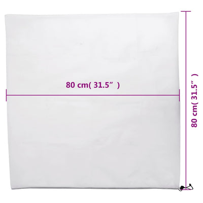 Kasvien fleecepeite kiristysnaruilla Angela 0,8x0,8 m (8 kpl 70 g/m²)